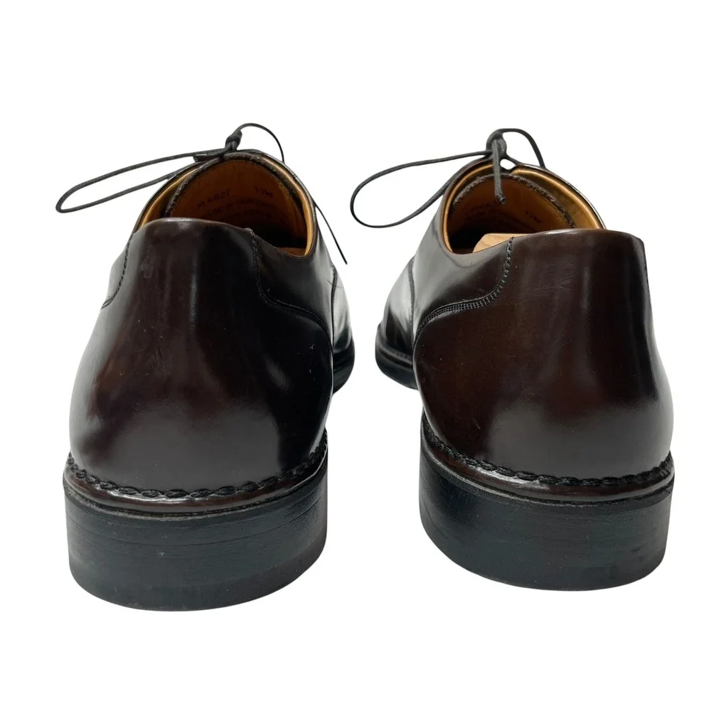 Rockport Mens Dark Brown Leather Cap Toe Oxford Dress Shoes M4827 Size 11W